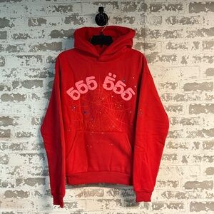 NEW - SP5DR Angel Number 555 Hoodie - Red - Small